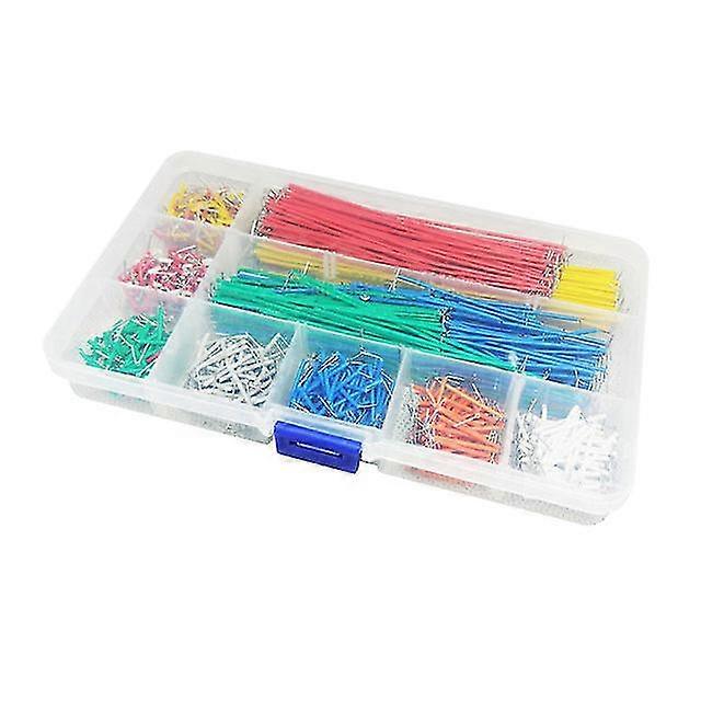 Jumper wire kit preformed breadboard jumper cable set 14 lengths assorted jumper lines for breadboard prototyping circuits