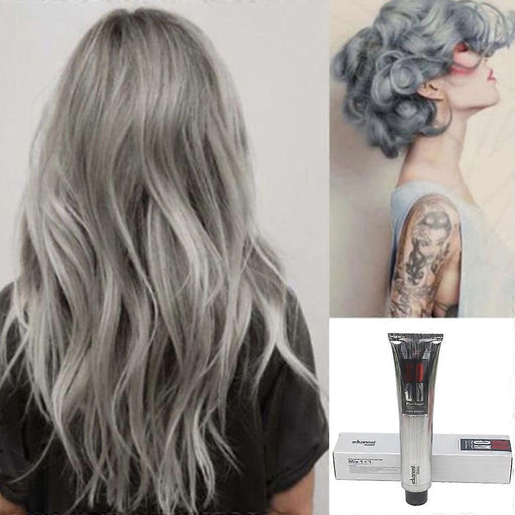 Der Sommer Ich wurde ziemlich Mode Permanent Punk Haar Hellgrau Farbe Creme 100ML