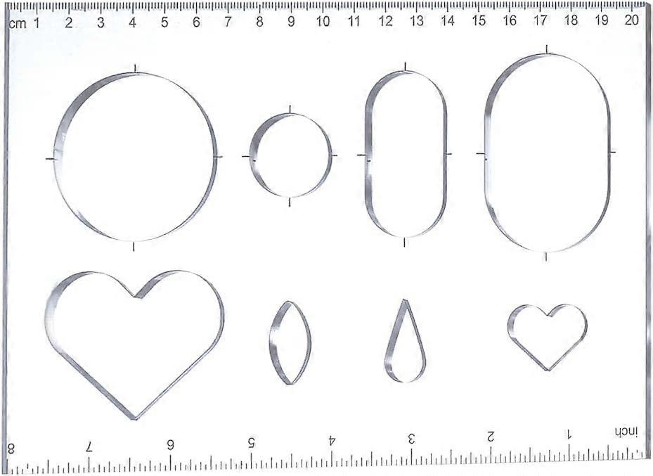 Clear Acrylic Template Heart Router Template Woodworking Transparent Templates Router Inlay Ribbon Template for Maker DIY Crafts Woodworkers 10x5 Inch