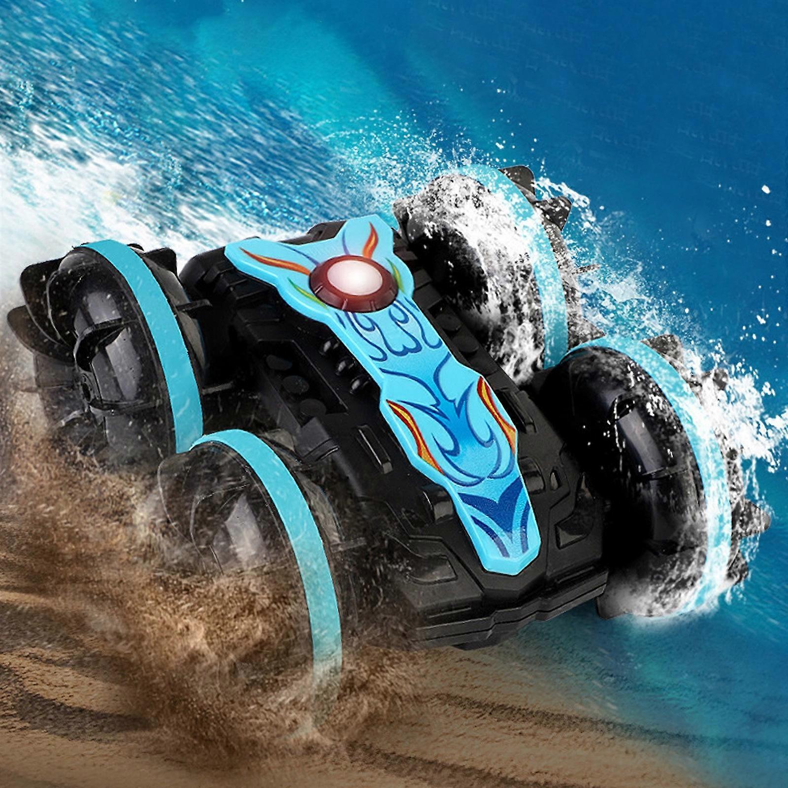 Gesture Remote Control Double Faced Special Skill Remote Control Water Land Rolling And Rotating Special Skill Vehicle Water Land Vehicle Beach Toy