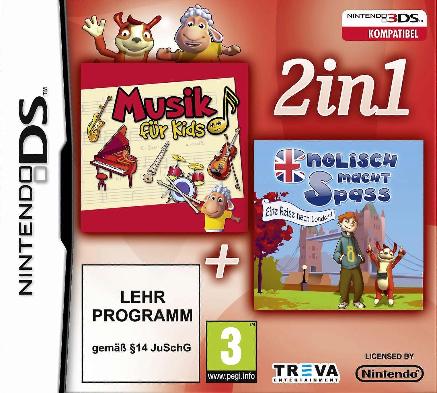 2 in 1 Learning Music for Kids with English Fun [Nintendo DS] - PAL - New & Sealed