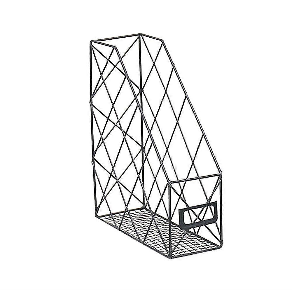 [Yuexinghui] Clearing Products Ins Nordic Iron Mesh File Storage Rack (Single layer - Black - BJ060)