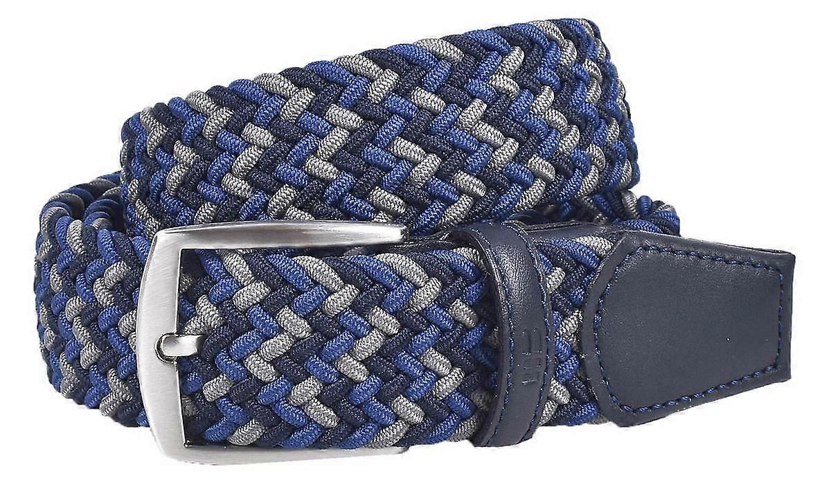 Miguel Bellido Elastic Woven Belt - Navy Blue/Grey