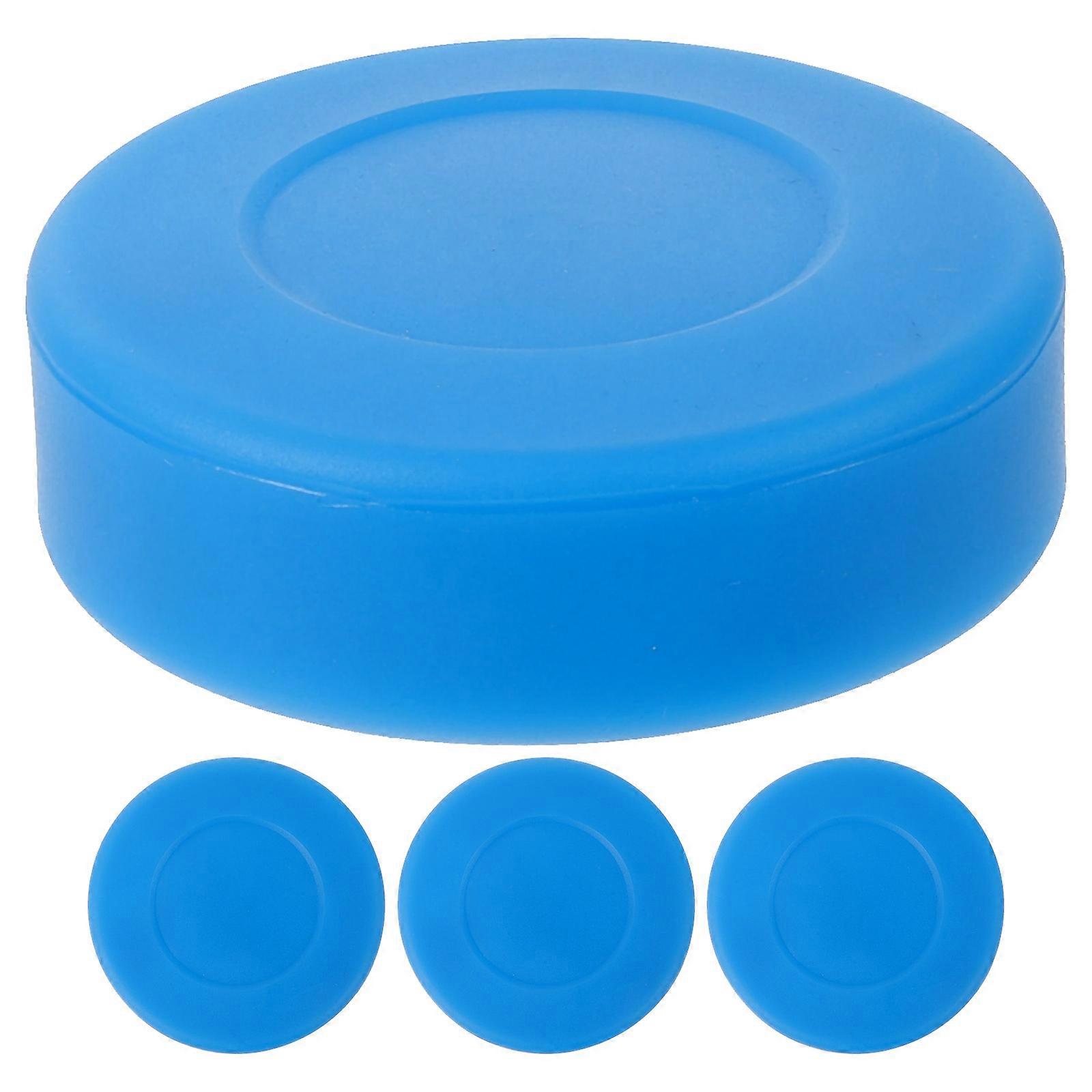 4Pcs Professional Ice Hockey Puck Replacement Training Puck Competition Training Puck Blue