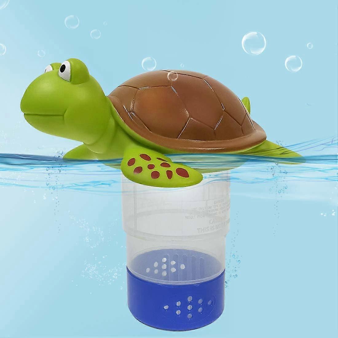 Blufree Chlorine Floater, Floating Chlorine Dispenser for Pools, Cute Animal Floating Chlorinator Pool Tablet Dispenser Chlorine Basket for Chemical T