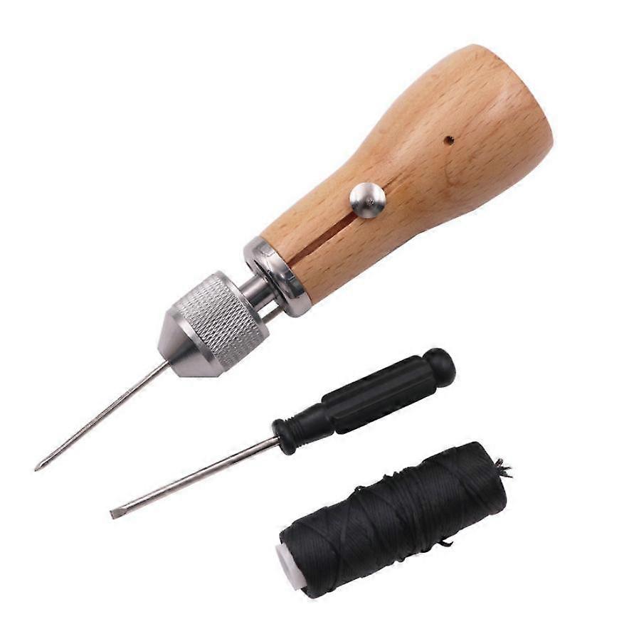 Sewing Machine Threader, Leather Sewing Kit Needle and Waxed Thread