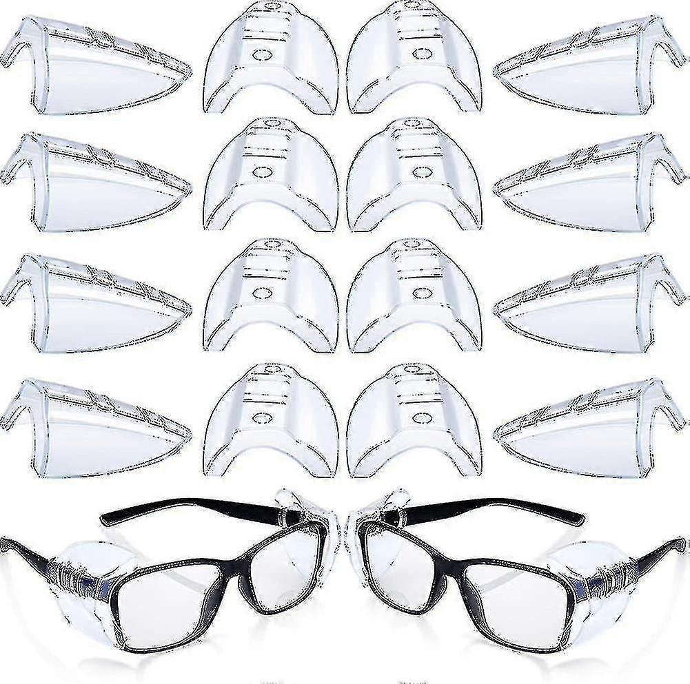 8 par Skyddsglasögon Sidoskydd Slip Klar Flexibel Slip Shield - PJ