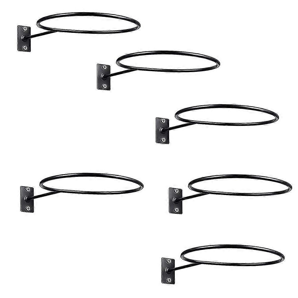 バスケットボールフットボールバレーバルのための6パックの壁の台紙の球の表示のボール貯蔵のボールのラックのボール ホルダー