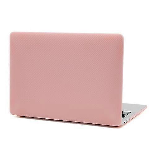 Laptop Carbon Fiber Plastic Protective Case para Macbook Air 13.3 Polegadas A1932 / A2179 / A2337 (rosa)