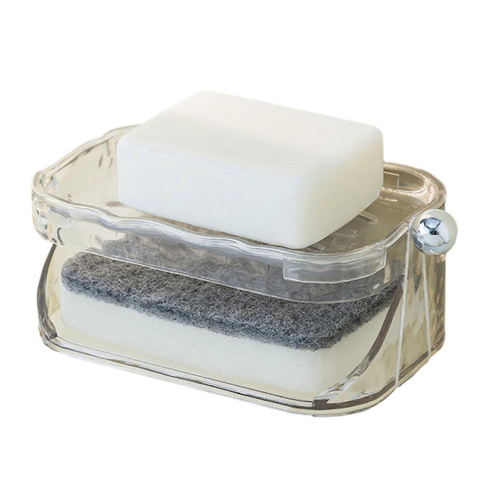 Double-layer Pet Soaps Dish Multipurpose Waterproof Drain Soaps Holder For Bathroom