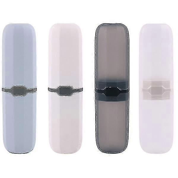 4pcs Portable Toothbrush Toothpaste Storage Boxes Toothbrush Holders