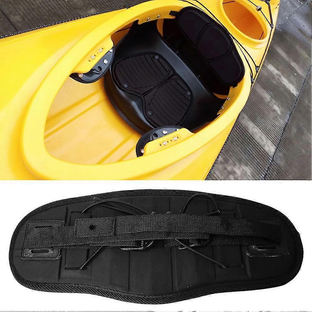 Adjustable Kayak Non slip Canoe Seat Backrest Comfortable Pad Black