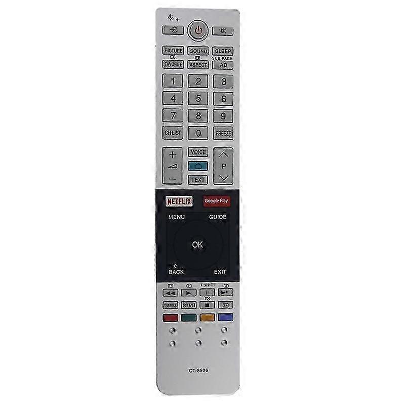 Replacement Remote Control CT-8536 for Toshiba TV with Netflix Google Play Key 49U7750 55U775075U7750 Without Voice