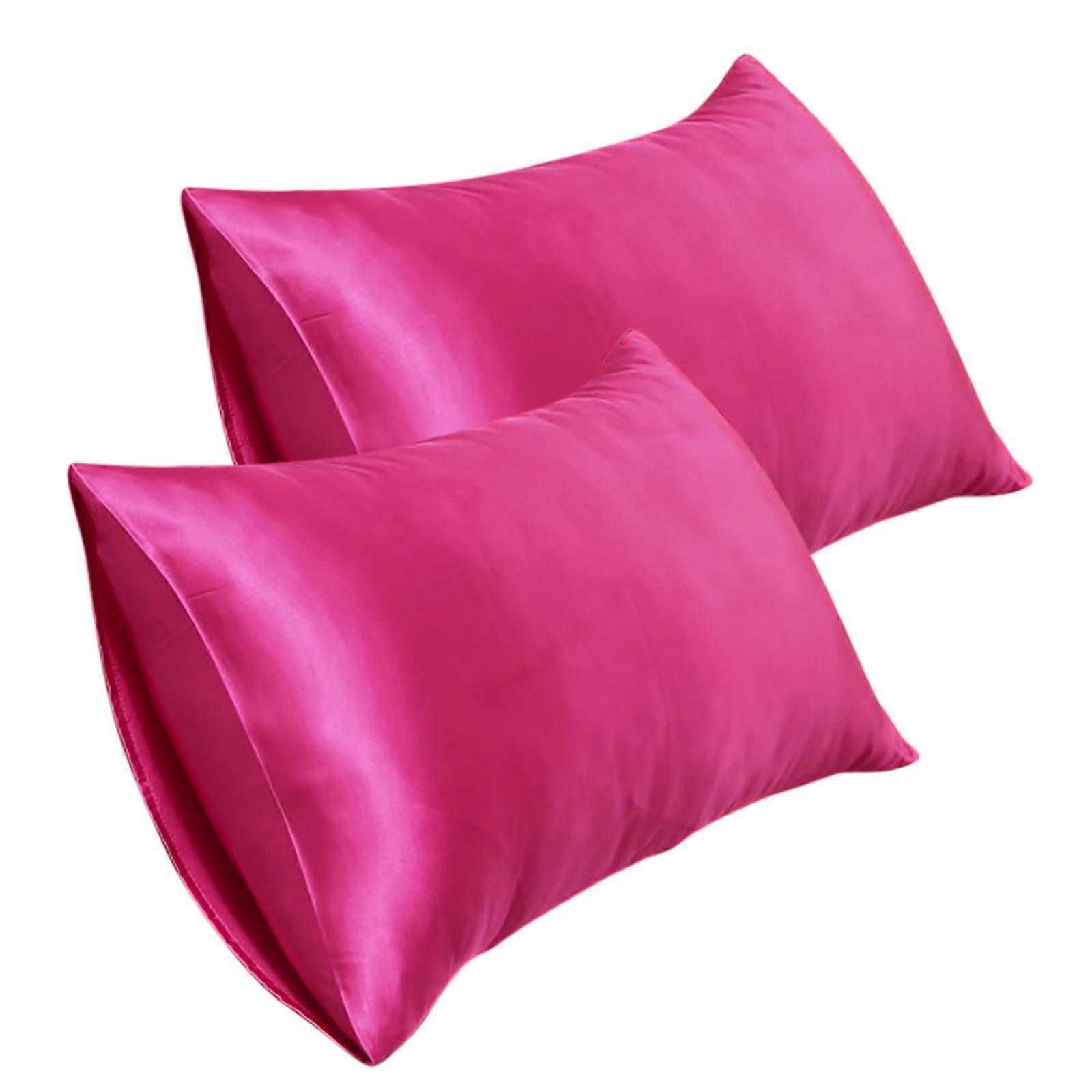 Custom Pillow Case 20*25 Inch Satin Pillowcase, Imitation Silk Pillowcase (2Pc)