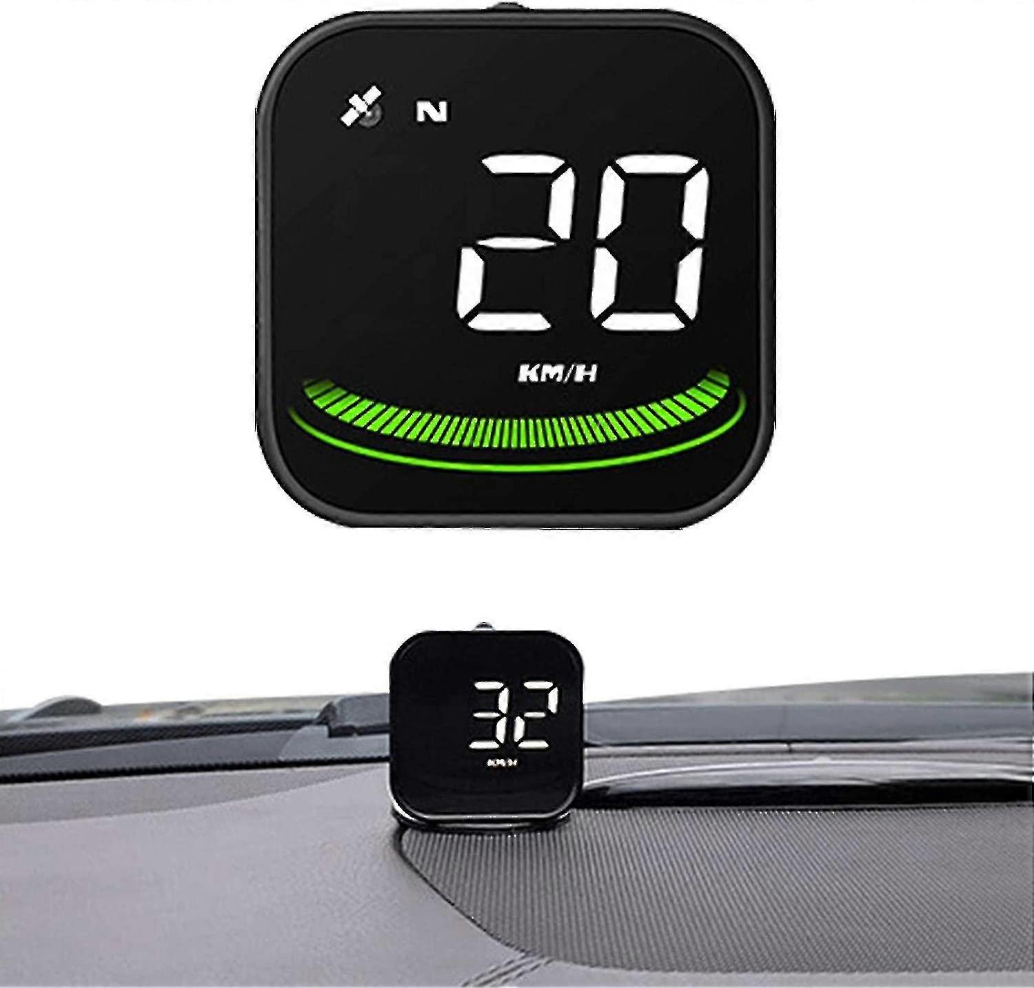 Digital Speedometer - Universal Vehicle Smart Display Digital Car Dashboard - G4 Speedometer Gps Interface, Warning Alarm (black, 52*52*14mm)