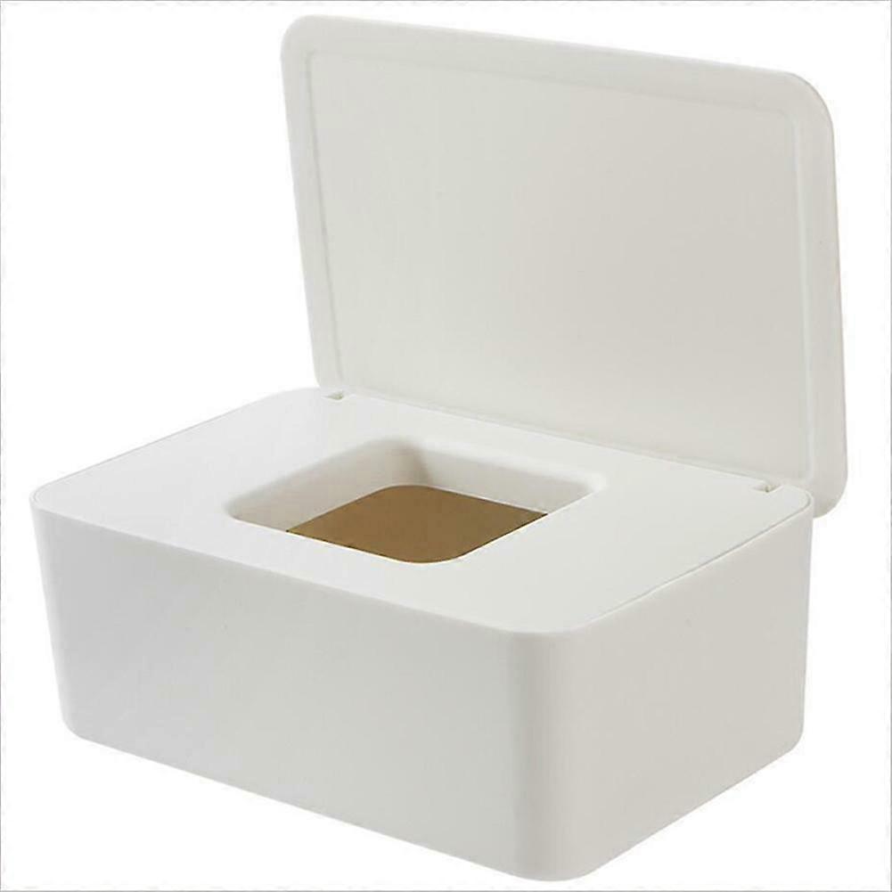 Wet Wipes Dispenser Holder Tissue Storage Box Case with Lid Dustproof for Home Office