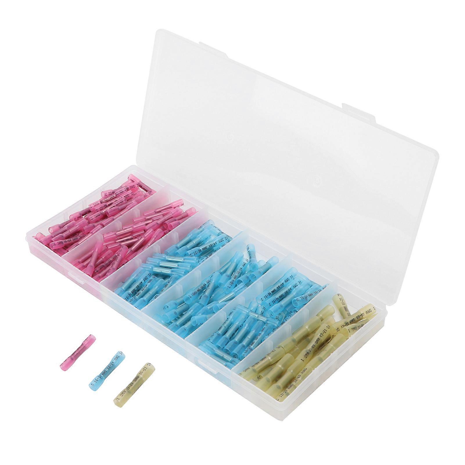 200PCS Heat Shrink Butt Connector Printing Middle Connection Terminal for Car Motorcycle