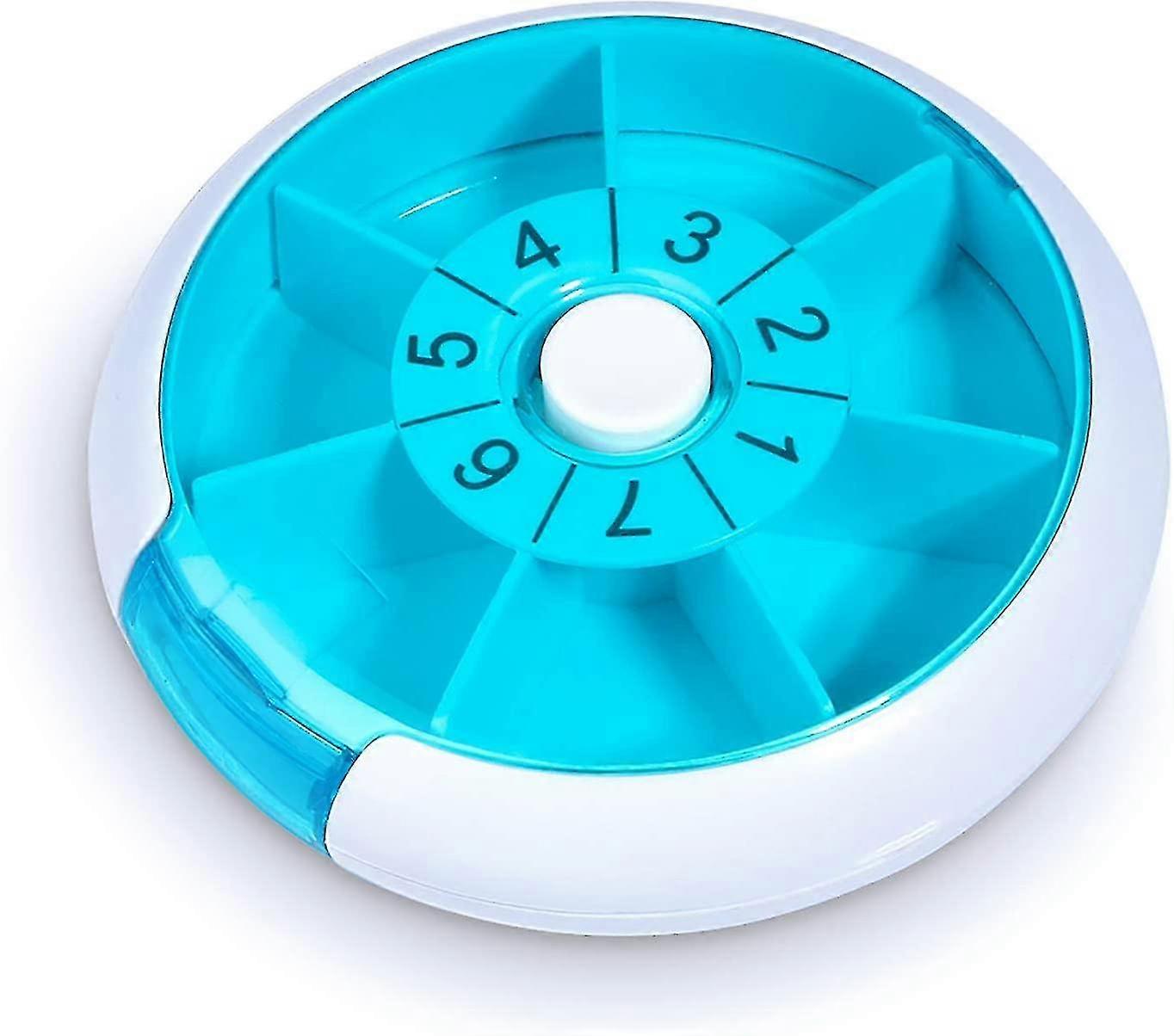 2024 Upgraded Medicine Box Round Travel Medicine Box, Storage Box, 7 Days A Day, Once A Week