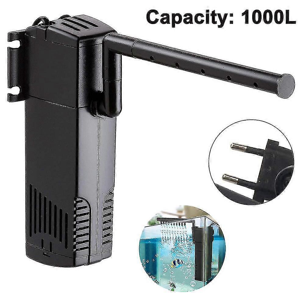 فلتر داخلي لحوض السمك ، فلتر طاقة غاطس مع تدفق مياه قابل للتعديل ، نظام تهوية مع فلتر إسفنجي لخزانات الأسماك