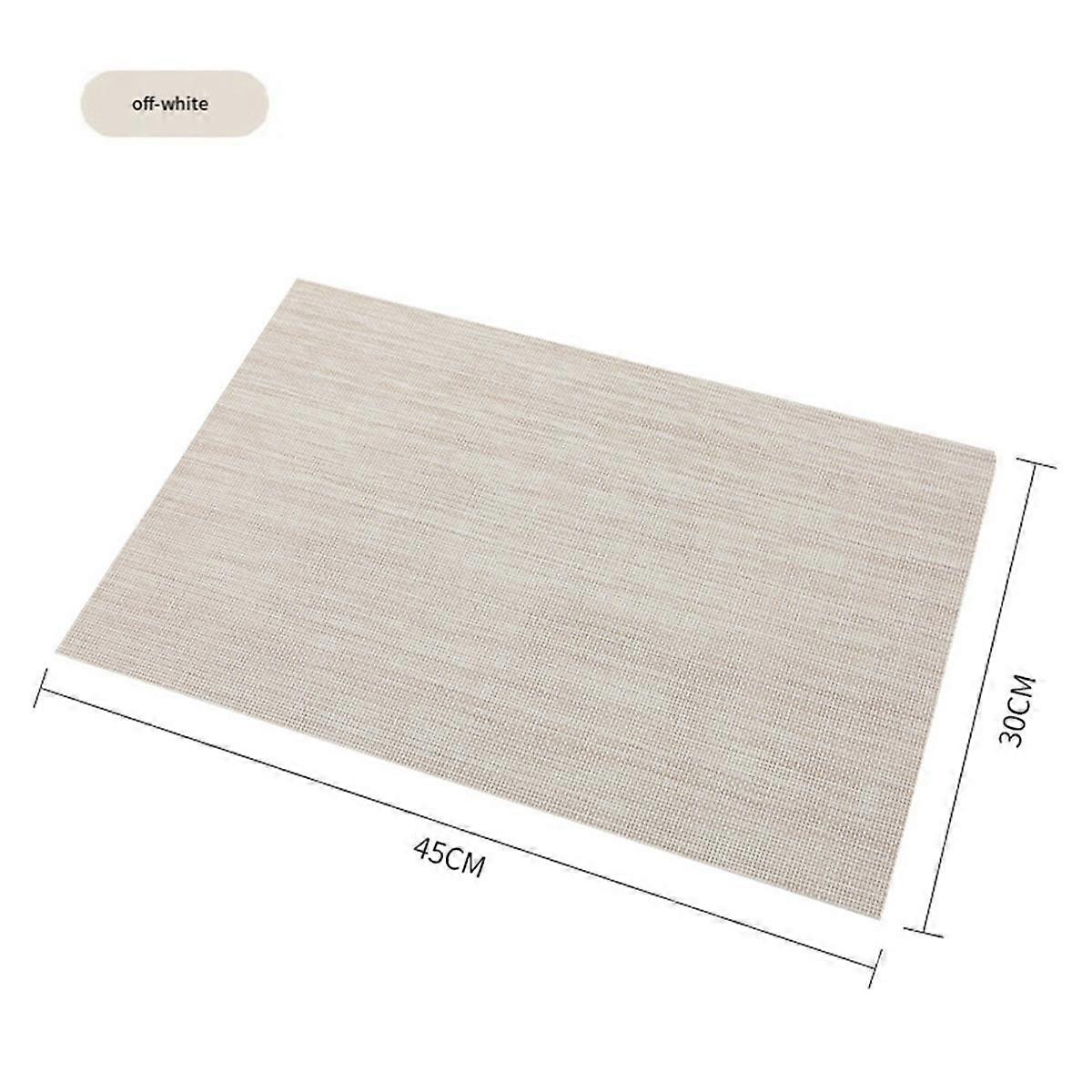 Placemats Set of 6 Washable Wipeable Place Mats for Kitchen Table Heat Resistant Non-Slip Table Mat