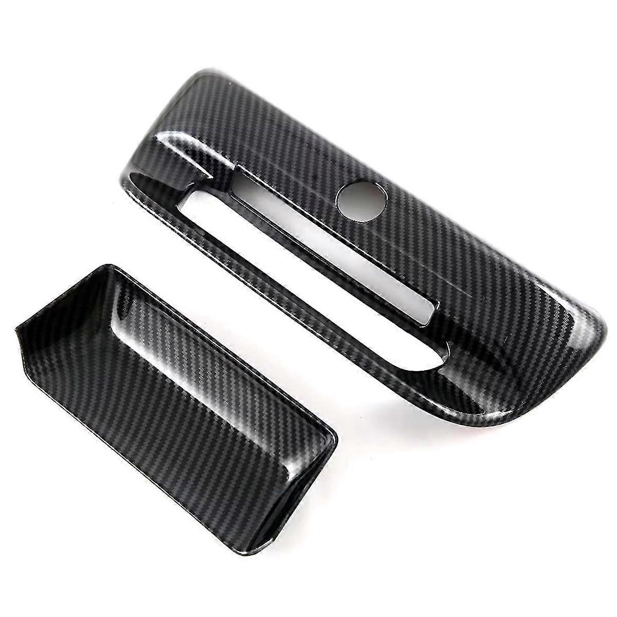 For Ram 1500 2023 2024 Rear Trunk Door Handle Cover Trim Car Exterior Accessories - ABS Carbon Fiber
