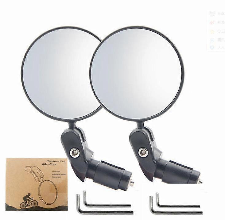 Bike Mirror Bicycle Mirrors Handlebar Rearview Mirror 360 Rotation Adjustable HD Safety Blast-resistant Convex Mirror