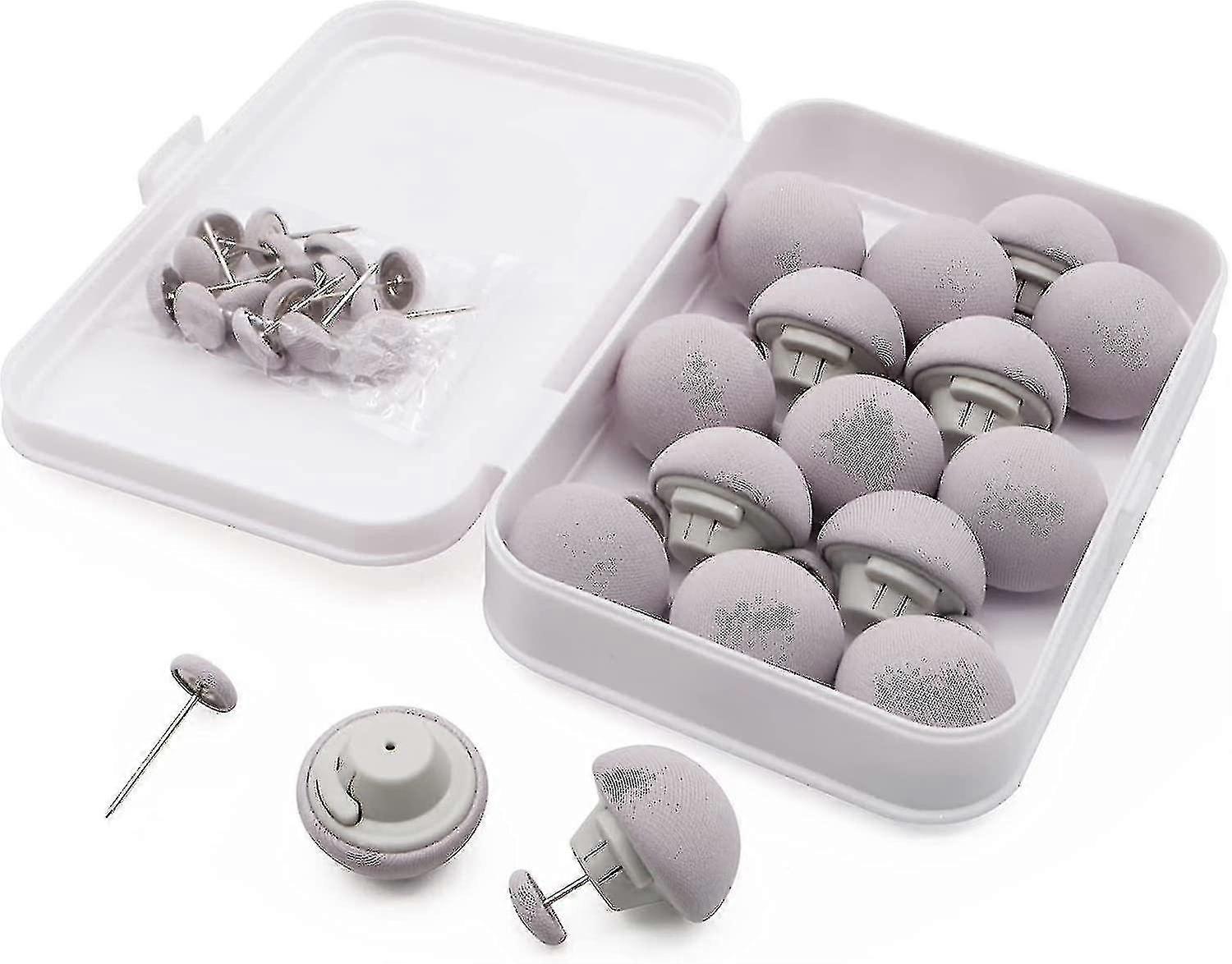 Edredom Pin Comforter Clipes 16set, Material de Tecido Macio Fixadores de Pinos De Dupla Lateral-Cinza