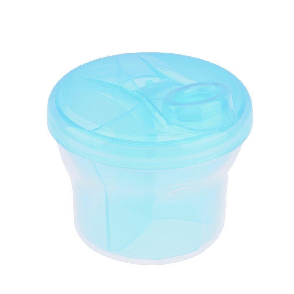 Non-Spill Rotating Milk Powder Formula Dispenser Portable Outdoor Food Container 3 Compartments Storage Feeding Infant