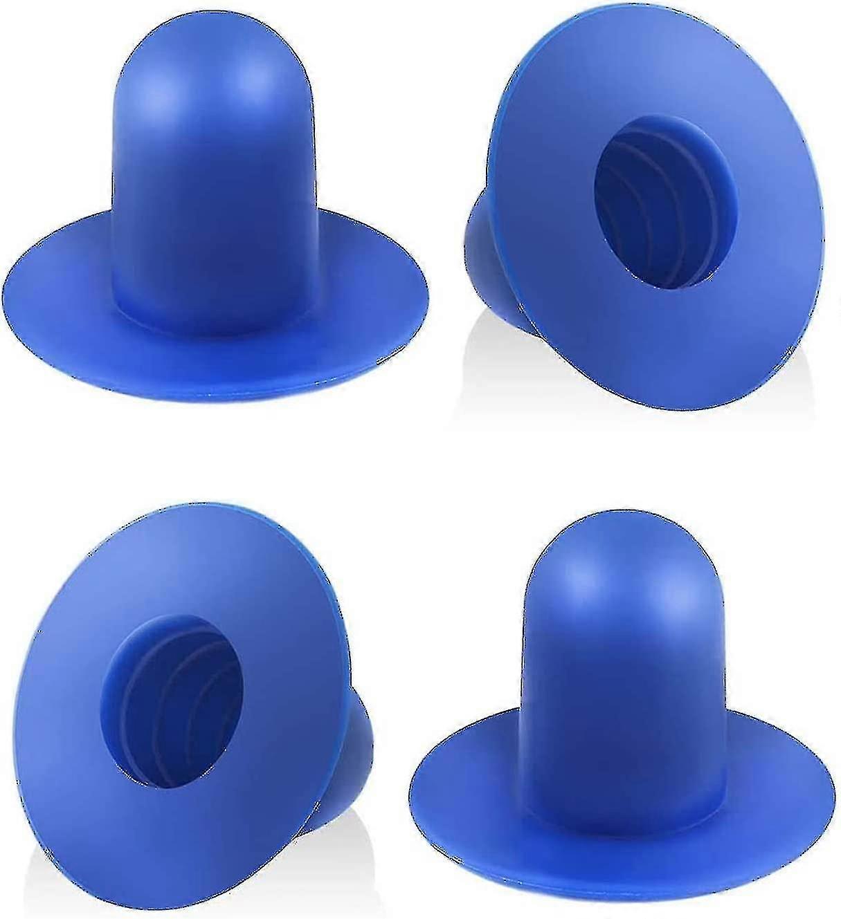 פקק תקע בריכה 4 חלקים, תקעי קיר לבריכה חלופיים משאבת מסנן בריכת שחייה פקק תקע חור מסננת תואם ל- Intex ו- Bestway (X כחול
