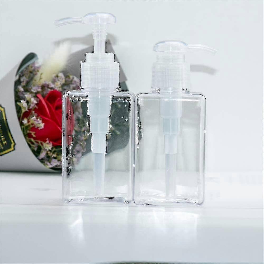 2 Pump Bottles 100ml, Kitchen Liquid Dispensertransparent