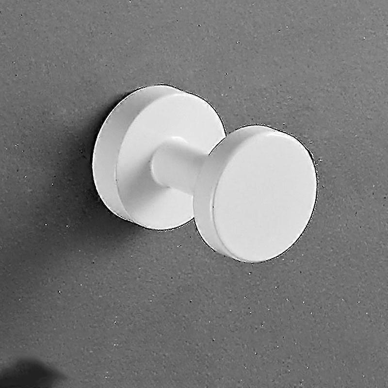 2pcs Space Aluminum Round Coat Hook Coat Hook Wall Hanging Paste Clothes Single Hook Hook Bathroom B