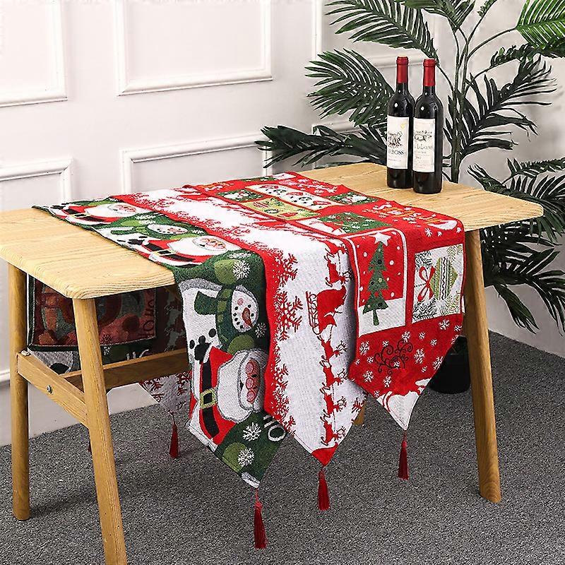Christmas Table Runner    Snowman Snowflake