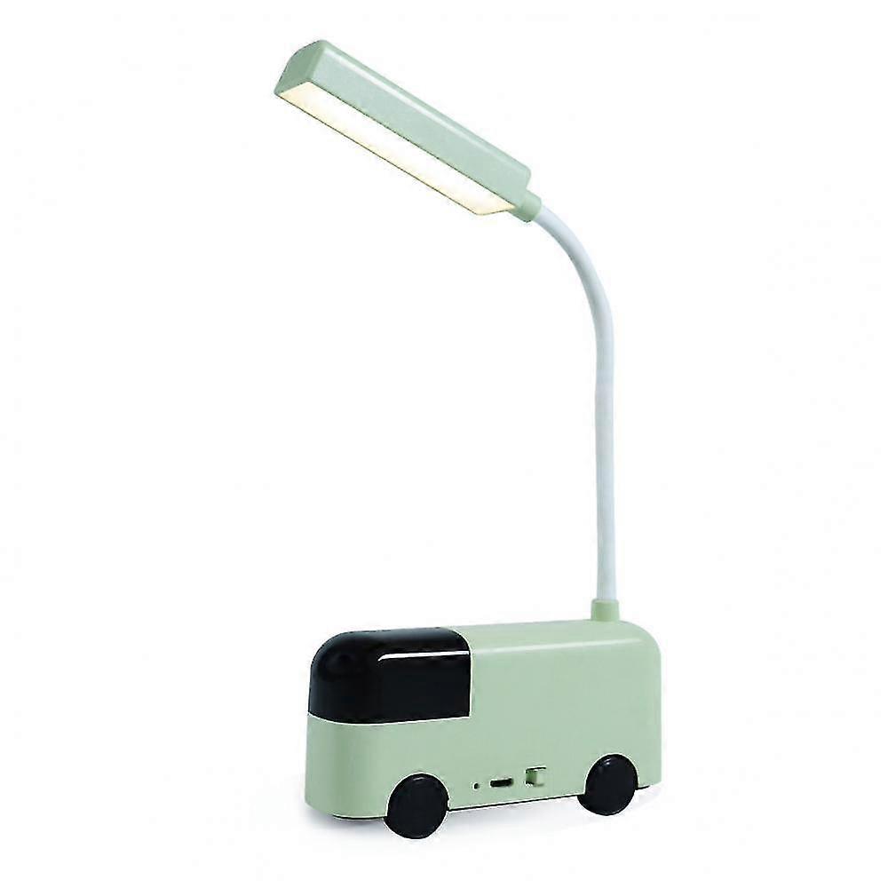 Cute Night Light, Plastic Creative Cartoon Bus Led Table Lamp, Stable Color Temperature, Built-in Battery, Soft Light - Ideal For Bedroom