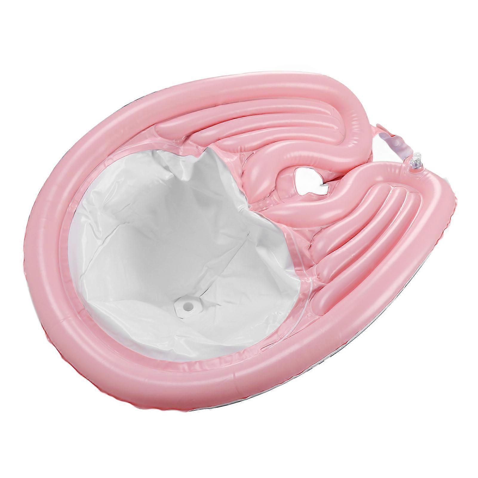 Inflatable Shampoo Bowl Foldable Hair Washing Sink with Detachable Drain Hose for Bedridden