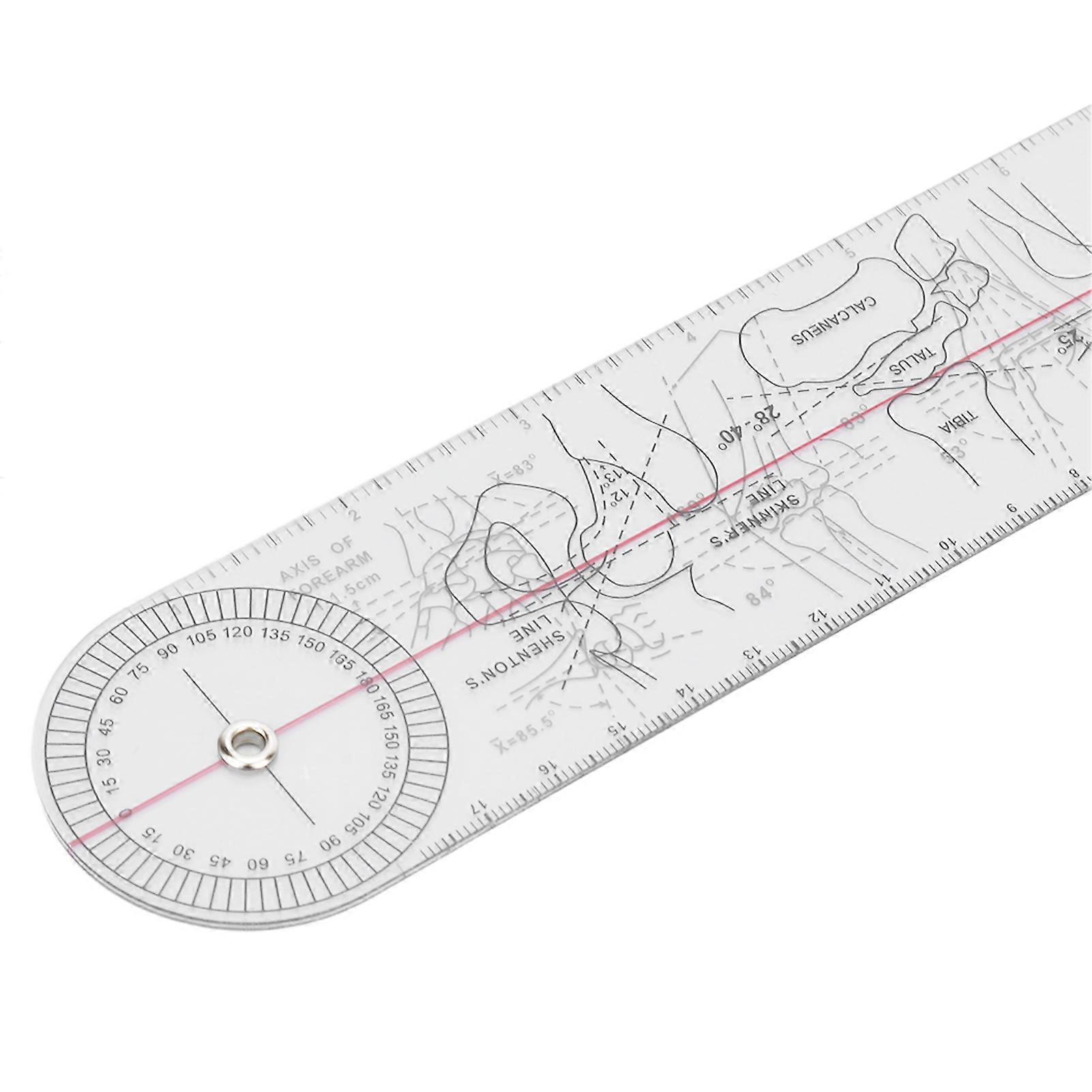 PVC Goniometer Angle Ruler 360 Degree Measure Joints Motion Range for ...