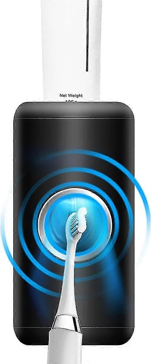 Toothpaste Dispenser, Buildec Automatic Electric Toothpaste Squeezer With Sensor Wall-mounted For Washroom Bathroom (black)