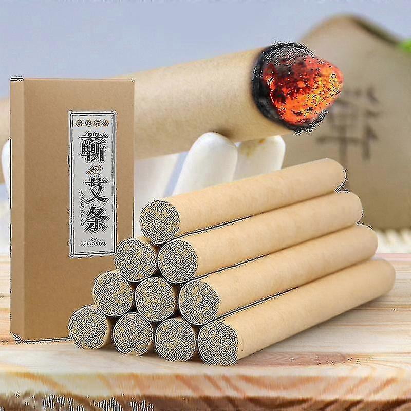 Five Years Qichun Gold Moxa 10 Pieces Moxa Roll Pure Handmade Moxa Chinese