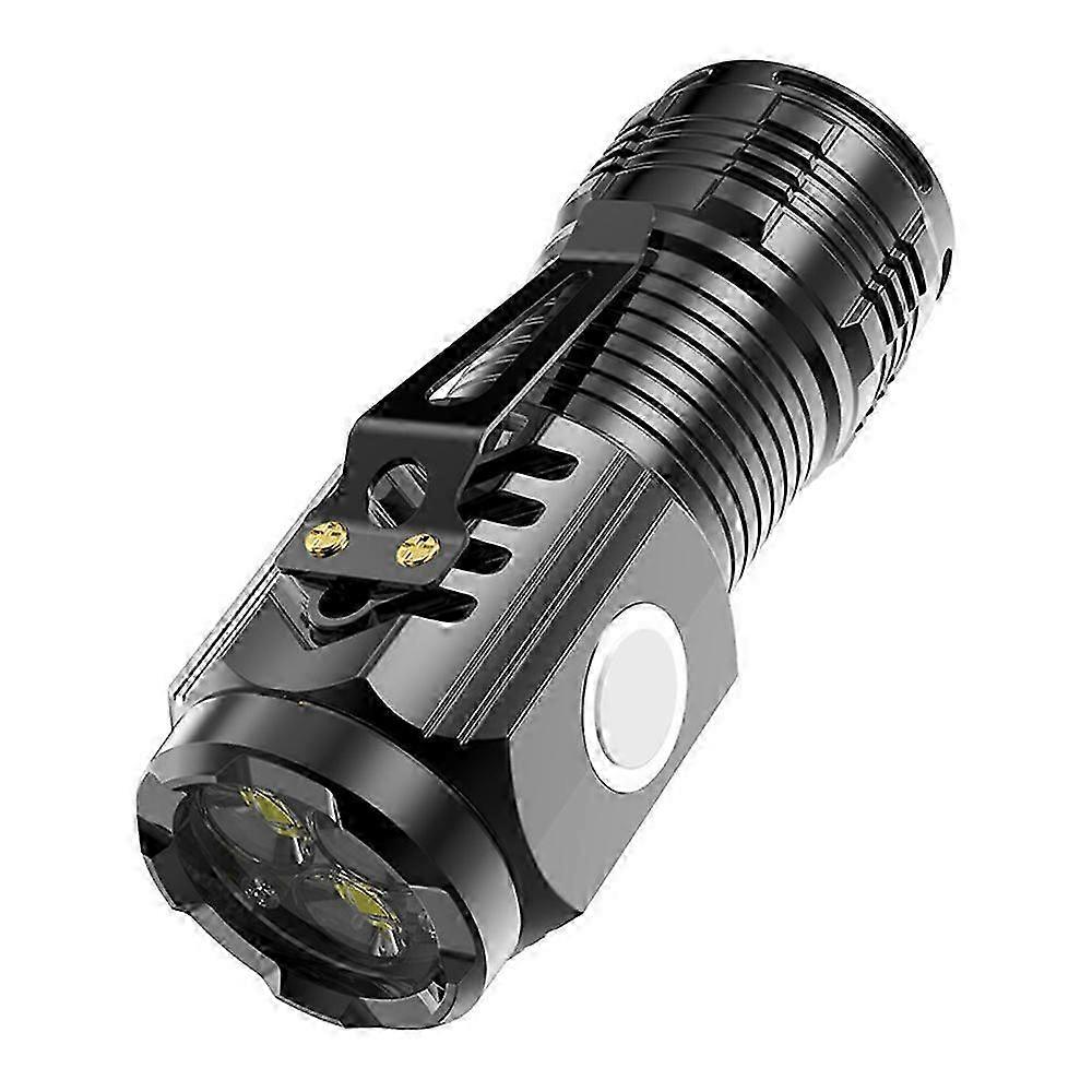 Three-Eyed Monster Mini Flash Super Power flashlight Flashlight strong light rechargeable super bright, portable lighting