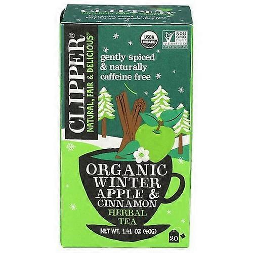 Clipper Bio Winter Apfel und Zimt Kräutertee, 1,41 oz (Kiste mit 6)
