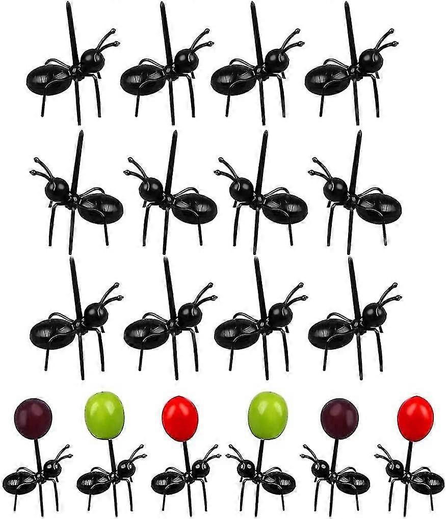 12pcs Ant Toothpick Fruit Dessert