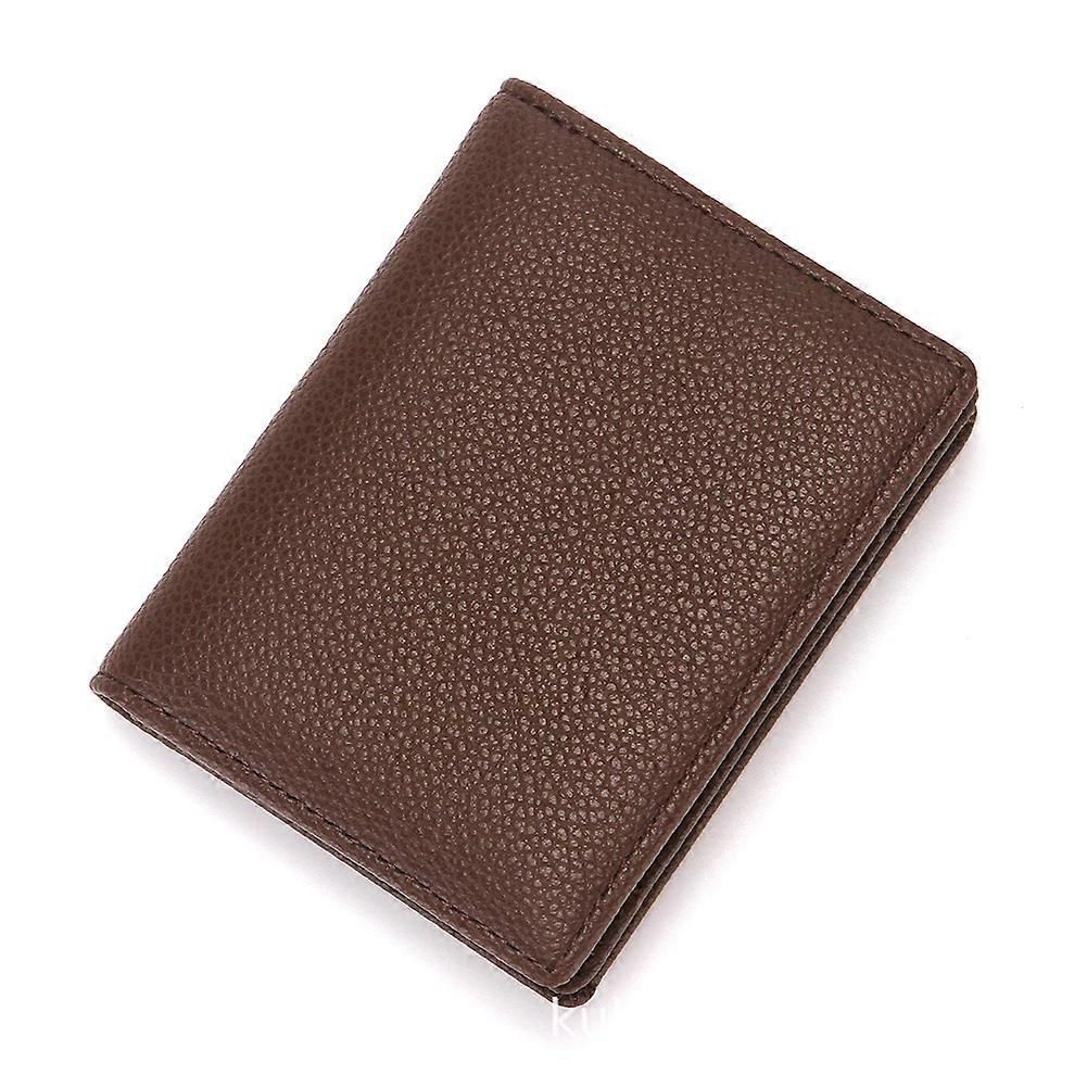 Large Capacity PU Lychee Grain Card Case Women's Multifunctional Card Holder Men's Large Bill Wallet