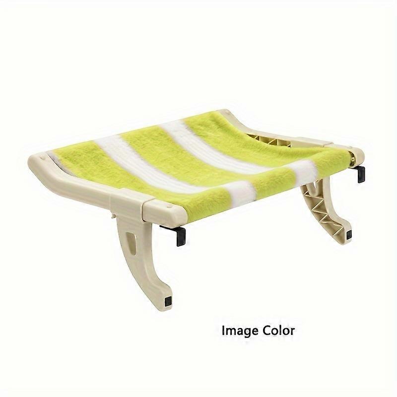 1pc Adjustable Window Mounted Cat Perch, Comfortable Plush Bed With Sturdy Plastic Frame, Pet Lounger For Cats, Easy To Assemble Resting Seat For Indo