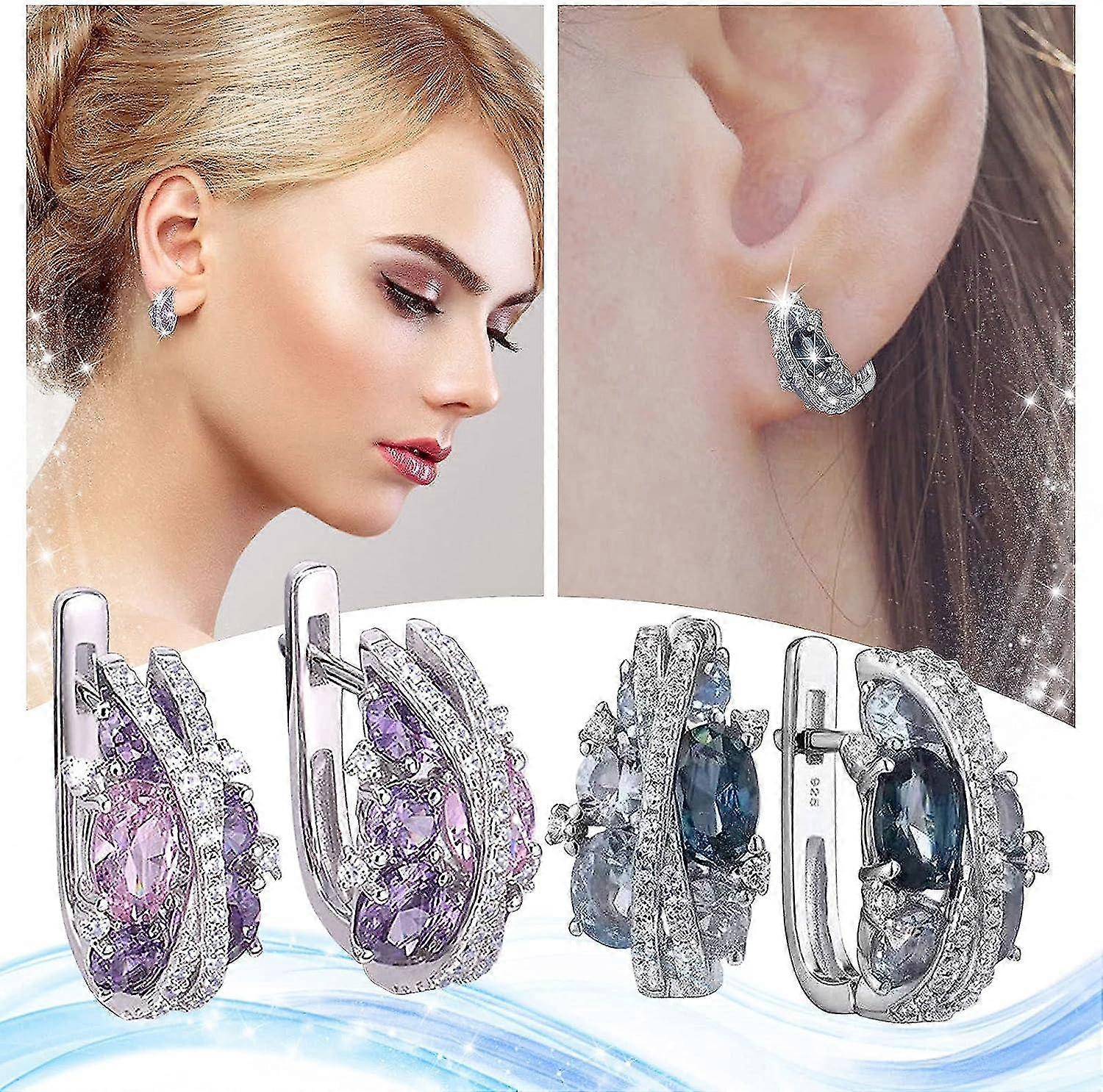 1 paire de boucles doreilles en forme de double x crative vintage, boucles doreilles en forme de zircon creux en forme de double x vintage vintage