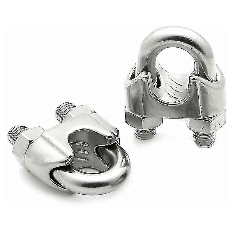 304 abrazaderas de cable de acero inoxidable - M4 Uclips (10pcs)