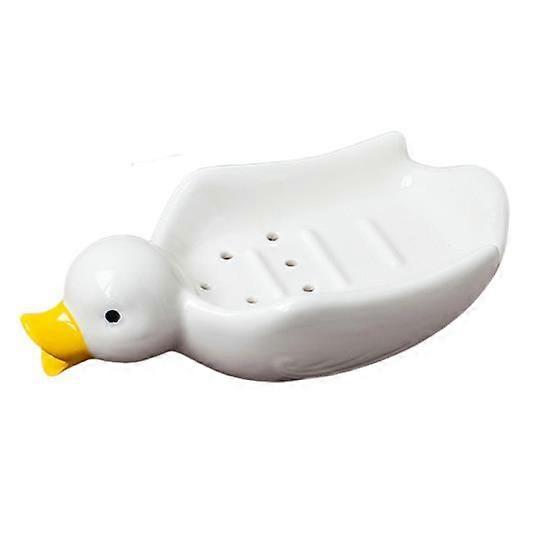 Soaps Rack,Large Cute Ducks Soaps Drain Box Large Capacity Drain Soaps Box for Home Bathroom