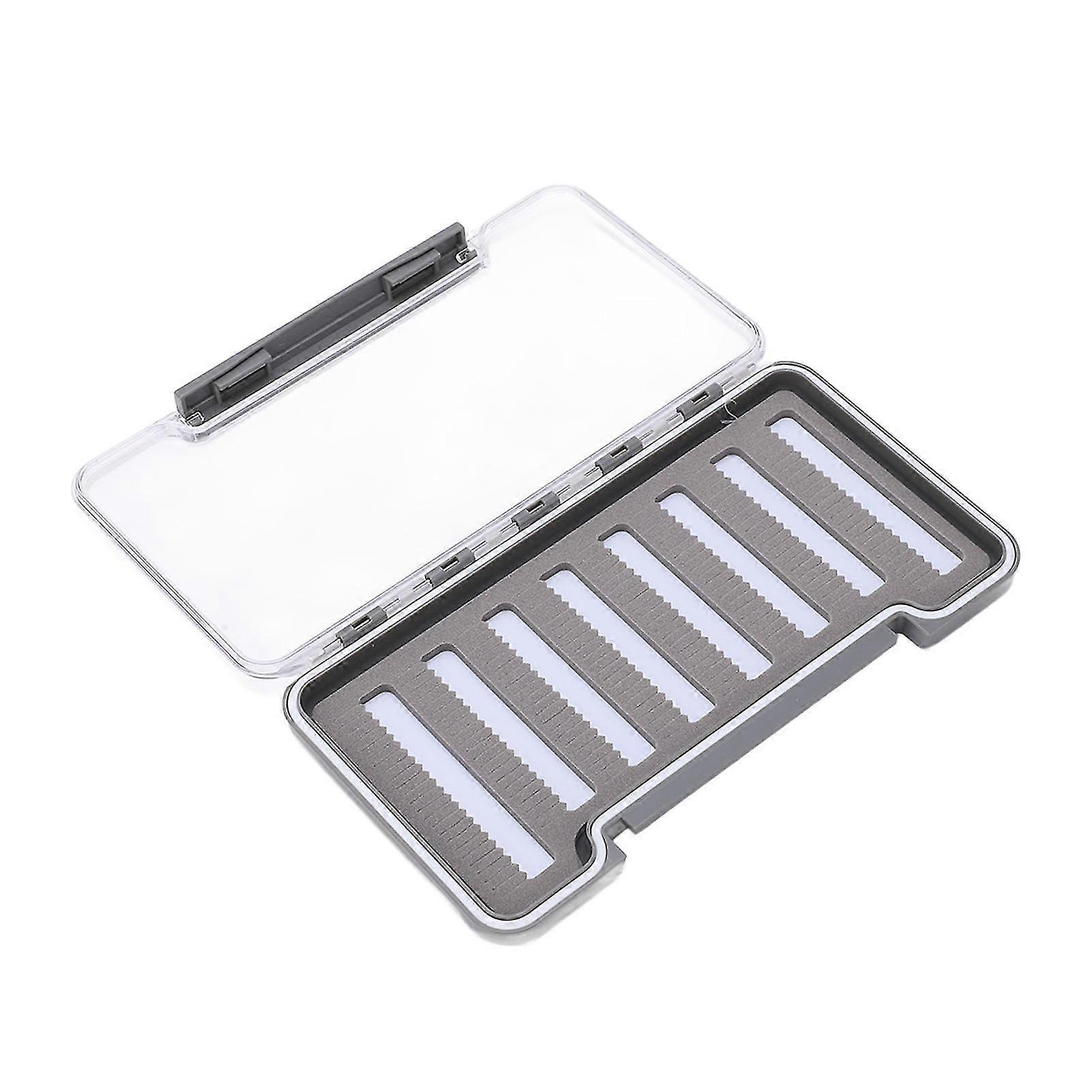 Waterproof Lightweight Fly Fishing Box with Transparent ABS Shell  High Capacity Storage Box for Hooks and Leaders