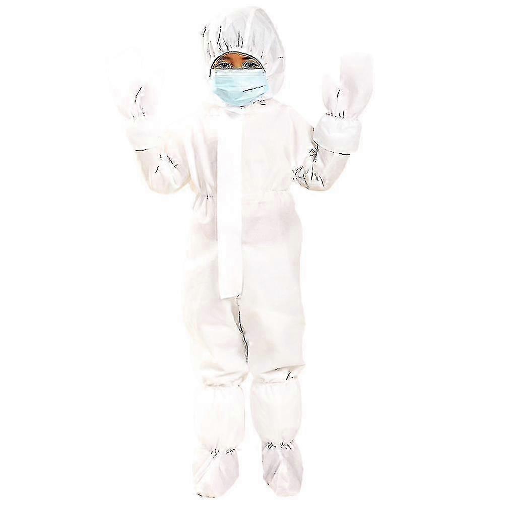 حماية الأمن الملابس المتاح Coverall الغبار واقية من الملابس غير المنسوجة تنفس العزل الملابس العمل دعوى قطعة واحدة زي للأطفال تشي