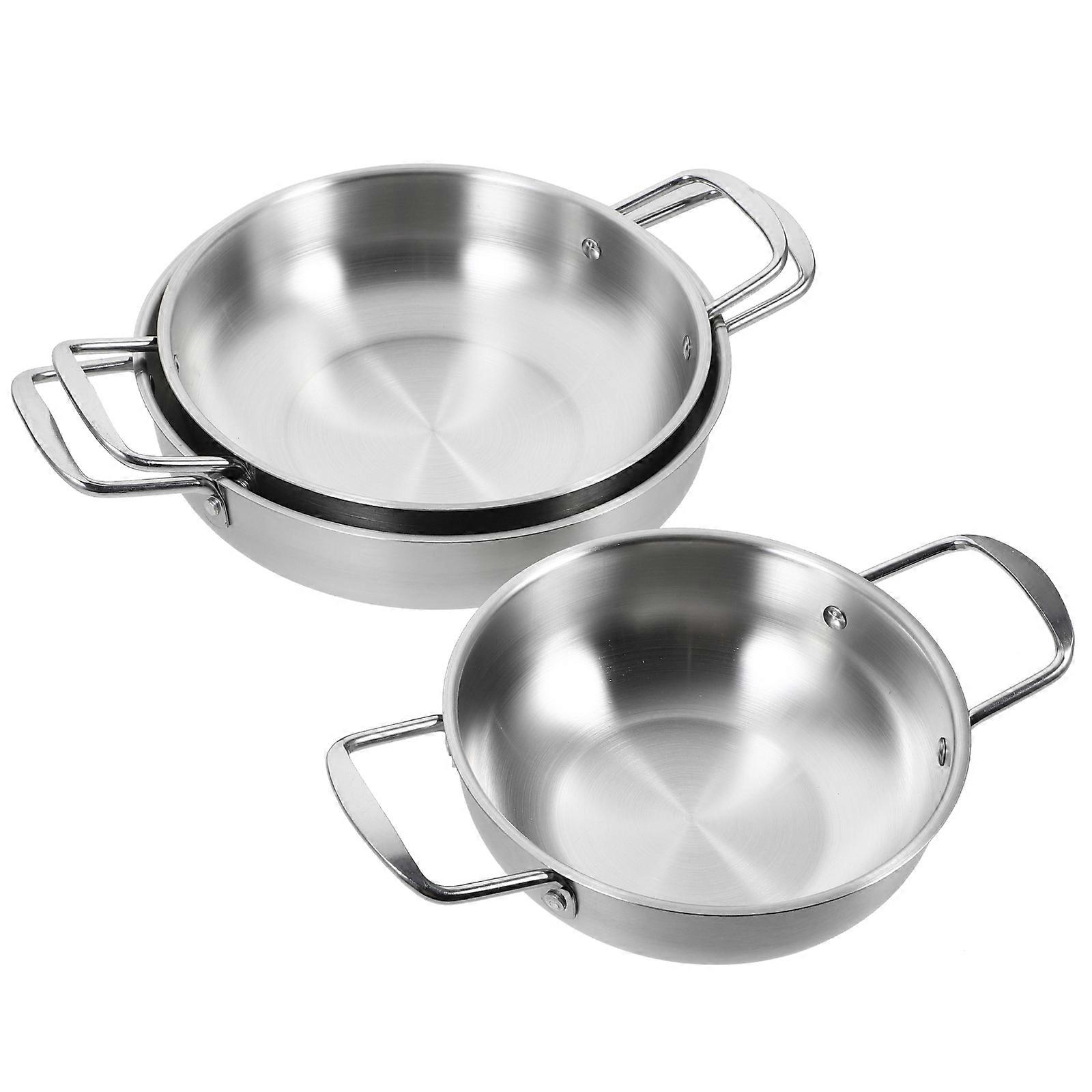 3pcs in acciaio inossidabile Ramen Pot Noodles Pot Soup Pot Home Small Hot Pot Home Home