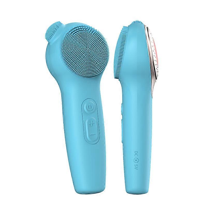 Silicone Electric Facial Cleansing Brush for Blackhead Remover Improve Acne, Waterproof Shower Face Scrub Brush Exfoliating, Massaging Deep Cleansing