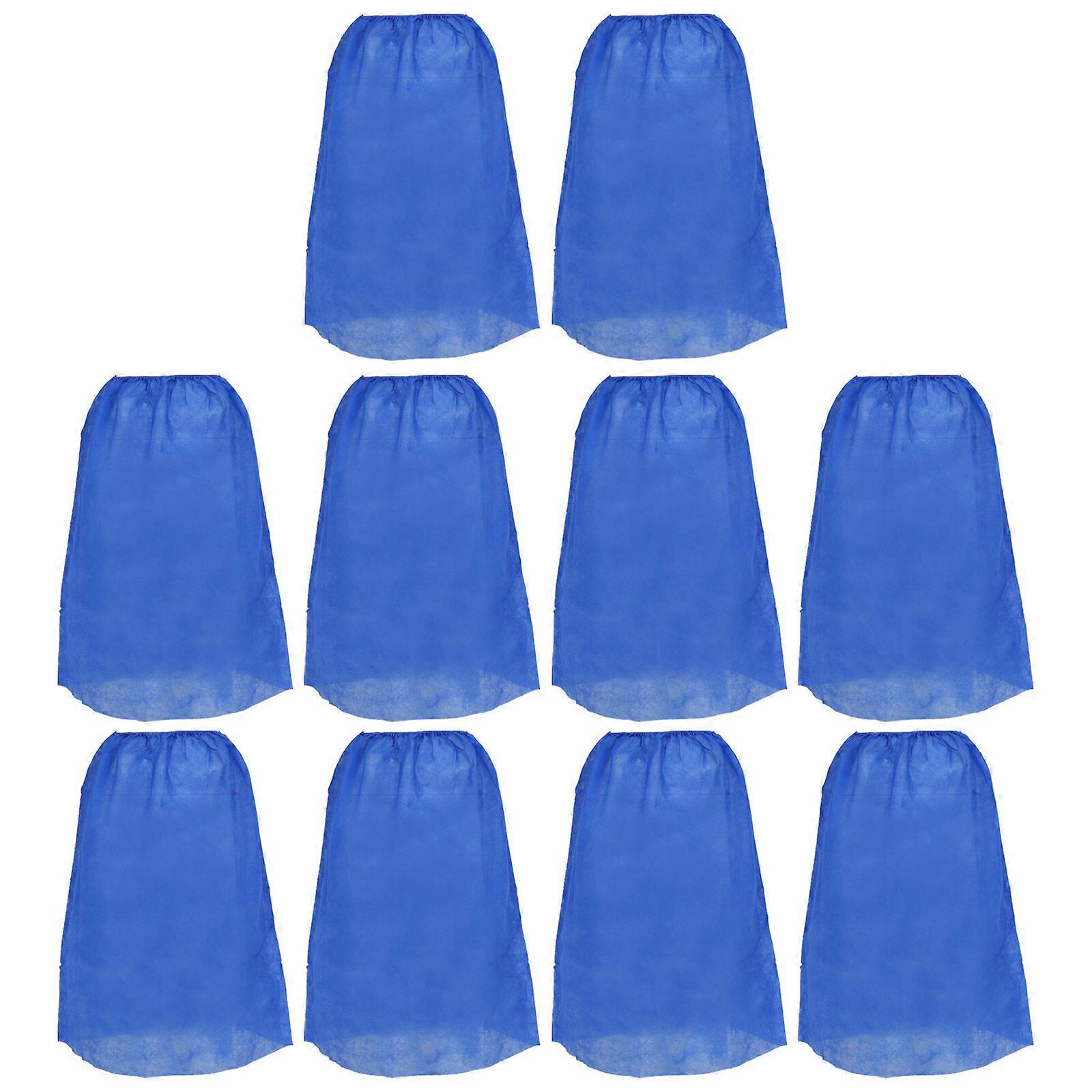 10 Pz Monouso Tessuto Non Tessuto Tessuto Gonna Da Bagno Semplice Negozio di Bellezza Cliente Gonna (Blu)
